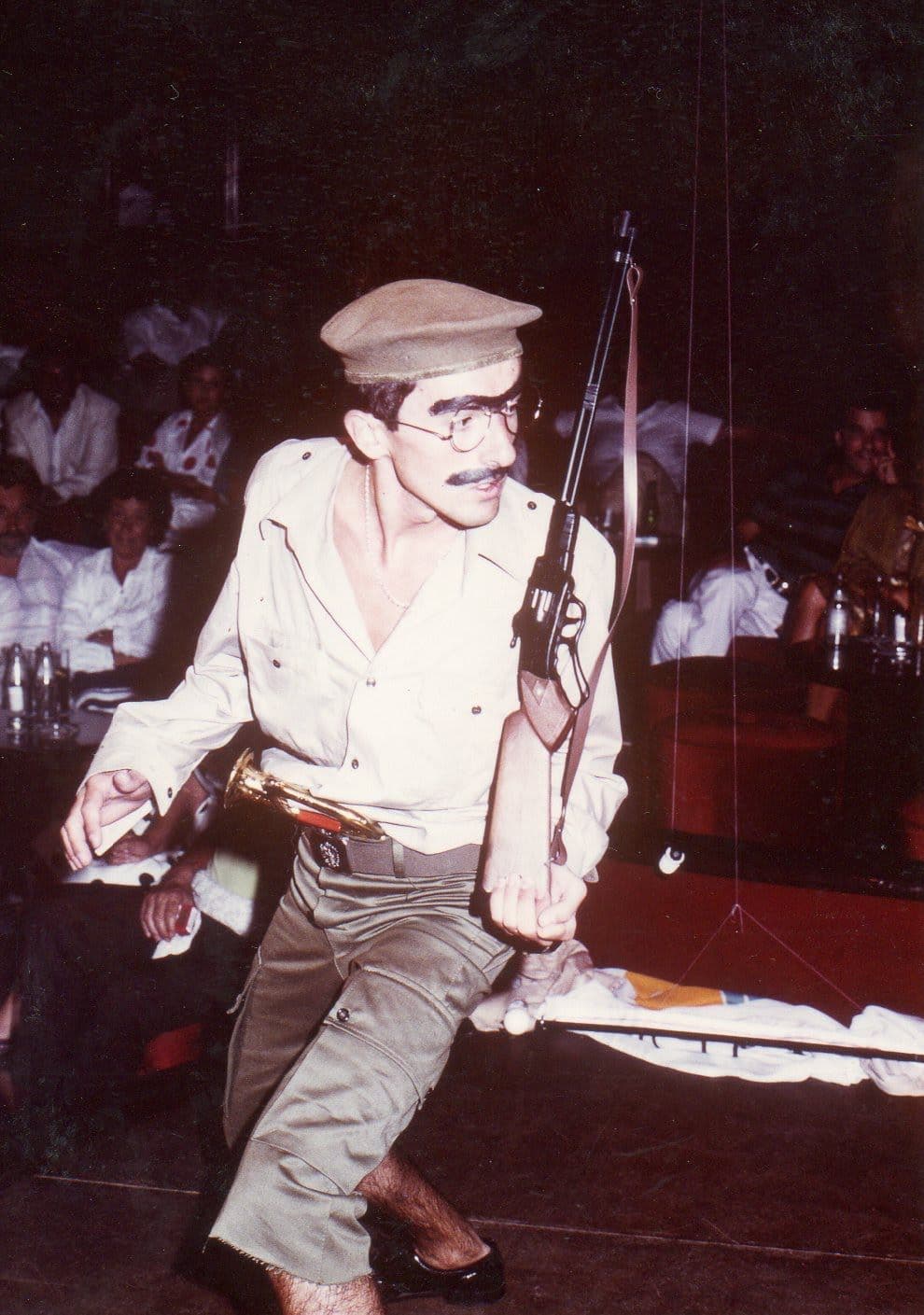 Cristóbal caracterizado para 'Cabaret Español'